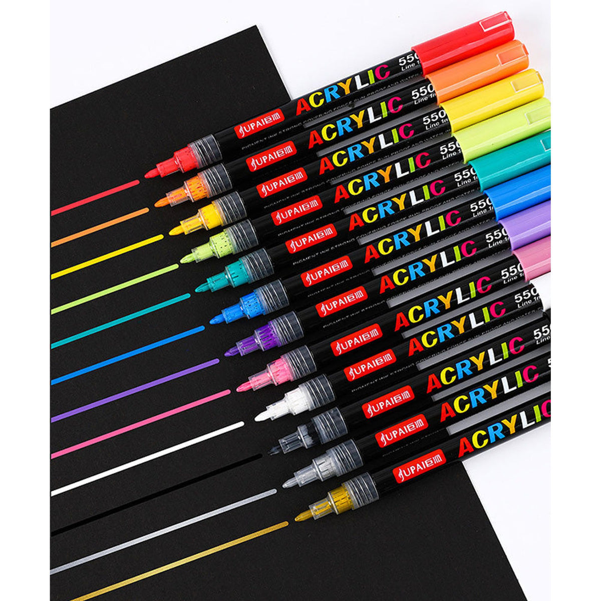 Jubai Acrylic Marker Line 4mm 36 color ||  اقلام اكريلك ماركر 4مم 36 لون