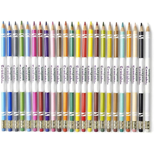 Crayola Erasable Colored Pencils 24 Colors || الوان خشبية ماسحة كرايولا ٢٤ لون