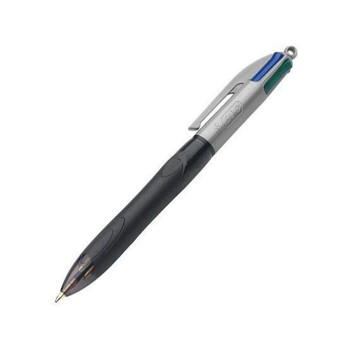 BIC Pen 4 Colors Rubber Black Color || قلم حبر بيك ٤ لون ربل لون اسود
