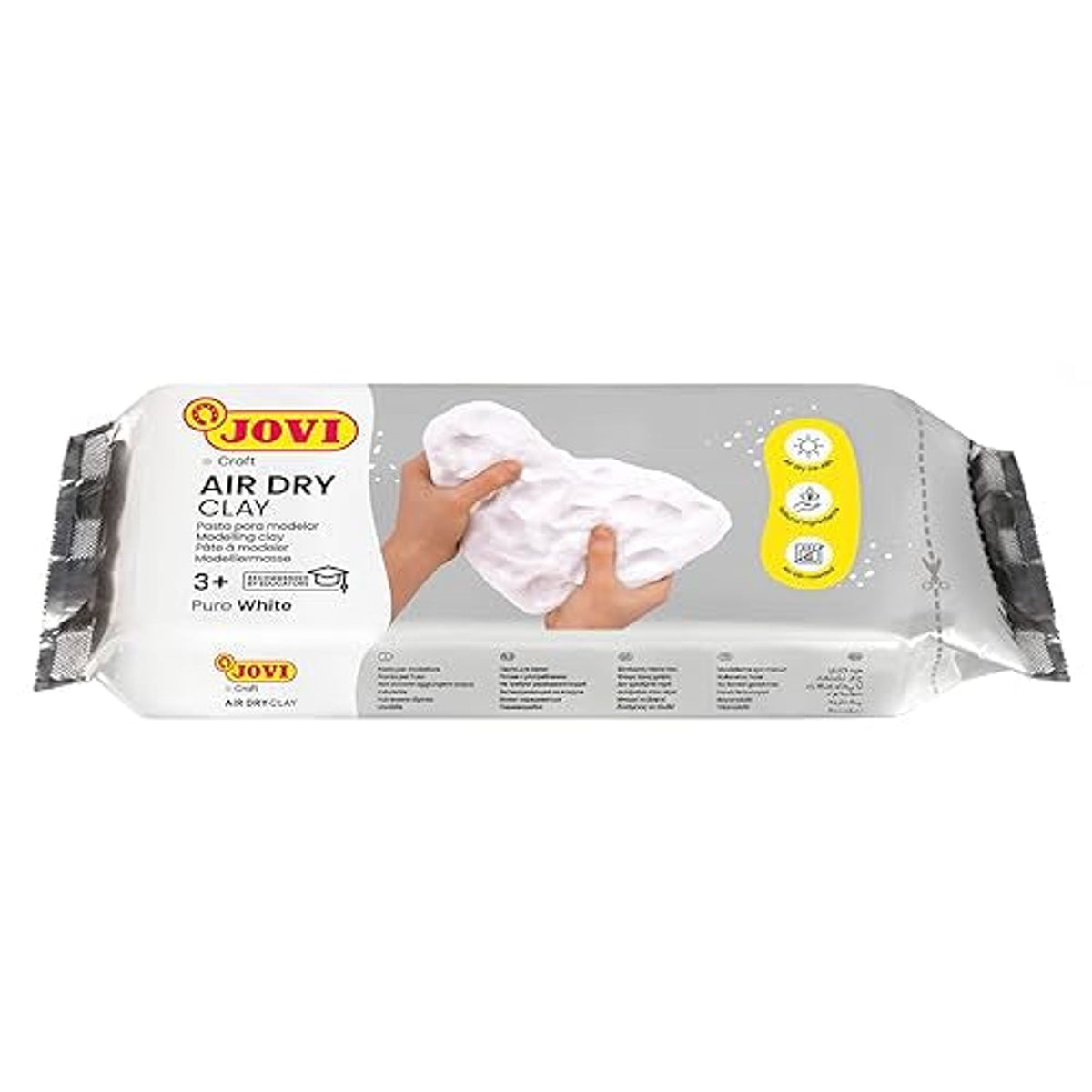 Jovi Air Dry Clay Pure White Modeling Clay 500 gram || طين صلصال ابيض جفاف هوائي ٥٠٠ جرام