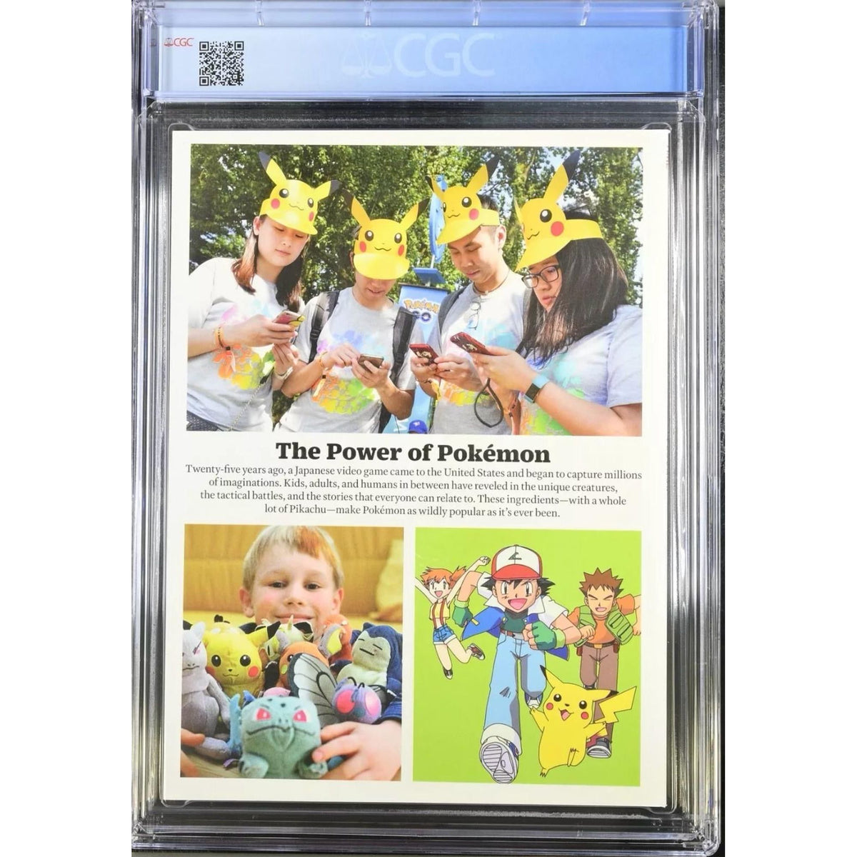 CGC-graded special edition Time Magazine Pokémon’s 25th anniversary || العدد الخاص من مجلة تايم بمناسبة الذكرى الـ25 لبوكيمون مُصنّف من CGC