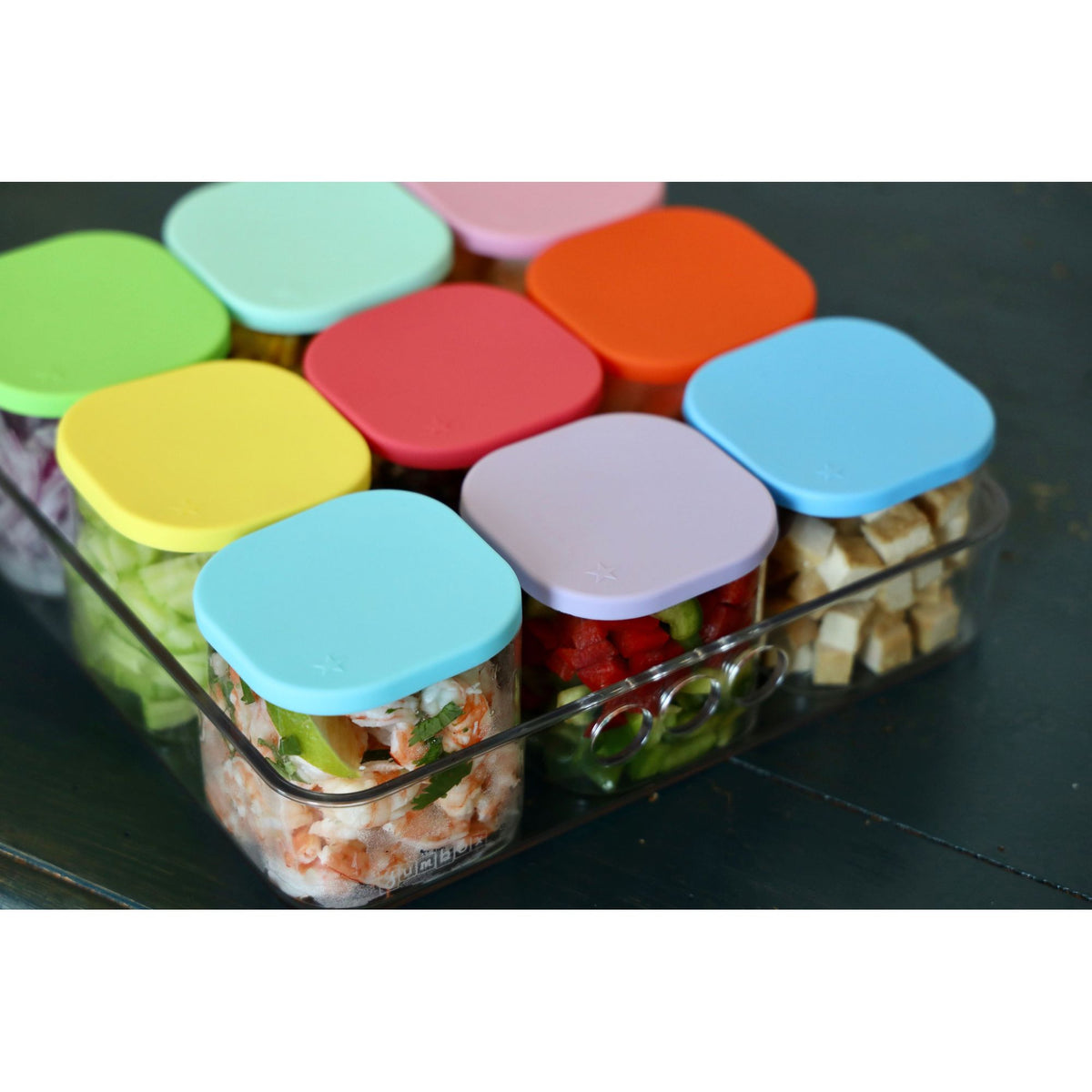Yumbox Chop Chop Glass Cubes -Juicy Set - Set of 3 Lunch Box
