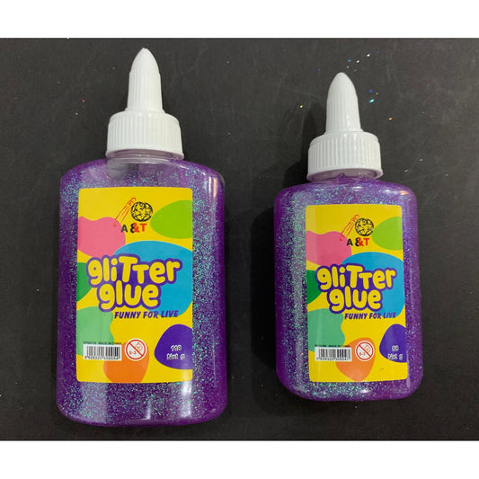 A&T Glitter Glue || صمغ زري قلتر ملون