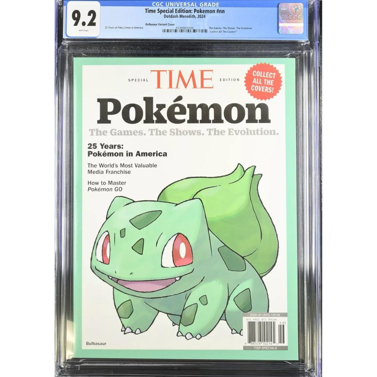 CGC-graded special edition Time Magazine Pokémon’s 25th anniversary || العدد الخاص من مجلة تايم بمناسبة الذكرى الـ25 لبوكيمون مُصنّف من CGC