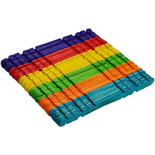 Colored Popsicle Sticks || اعواد خشب ملونة⁩ متقطعة