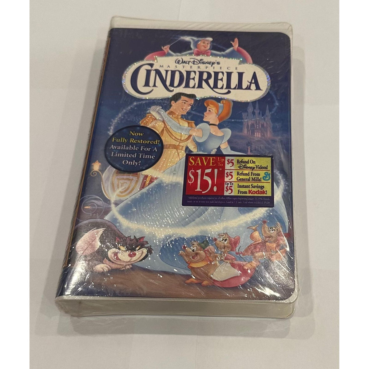 Disney VHS Tape Cinderella Materpiece