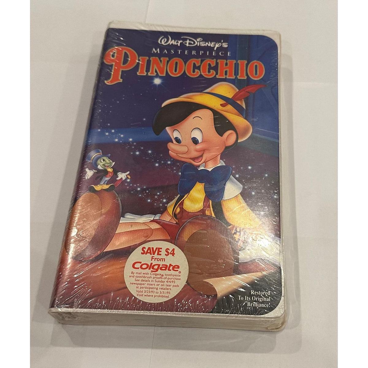 Disney VHS Tape Pinocchio Materpiece