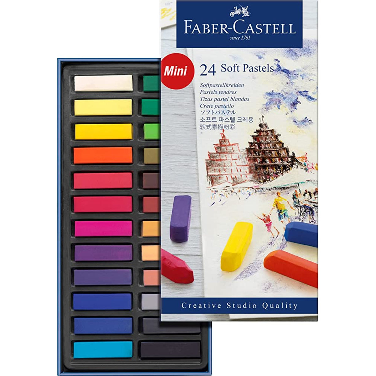 Faber Castell Mini Pastel Set 24 Colors || الوان باستيل ميني ٢٤ لون فيبر كاستل