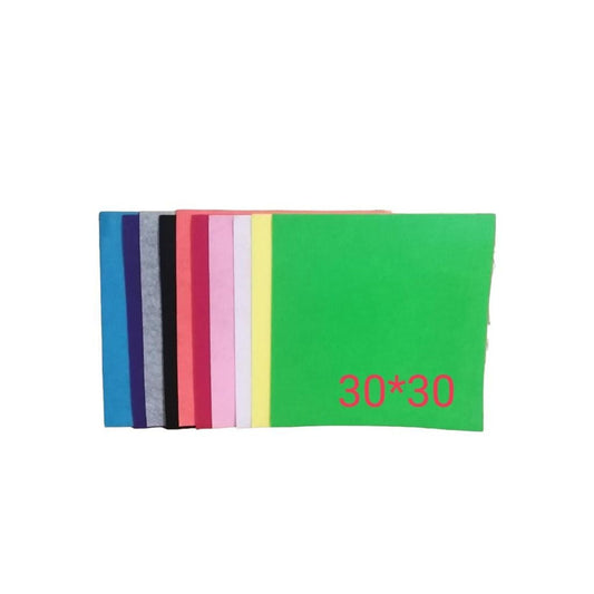 Felt Fabric Set 10 Colors 30 Cm || مجموعة خام جوخ ١٠ لون ٣٠ سم