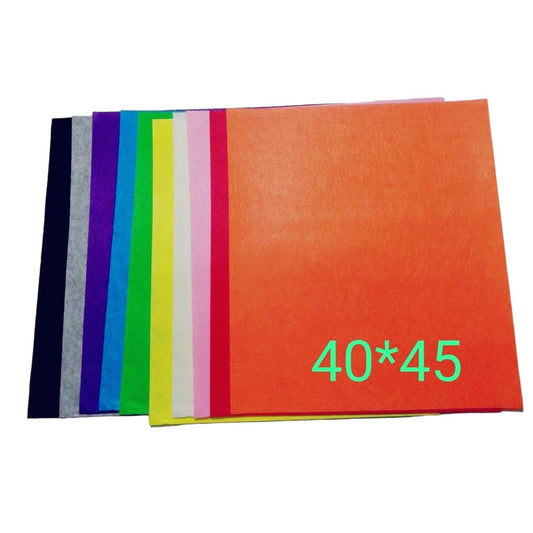 Felt Fabric Set 10 Colors 40*45 Cm || باكيت خام جوخ 10 لون حجم 40*45 سم