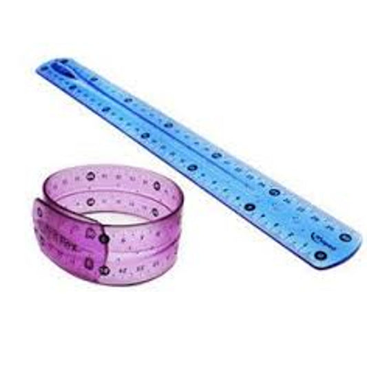 Flexible Rubber Ruler || مسطره بلاستيك الوان مطاط