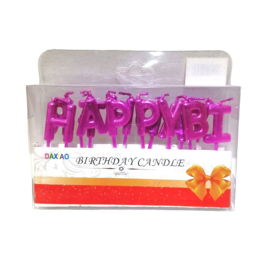 Happy Birthday Candle Set || مجموعه شموع اعياد ميلاد باحرف هابي بيرثدي