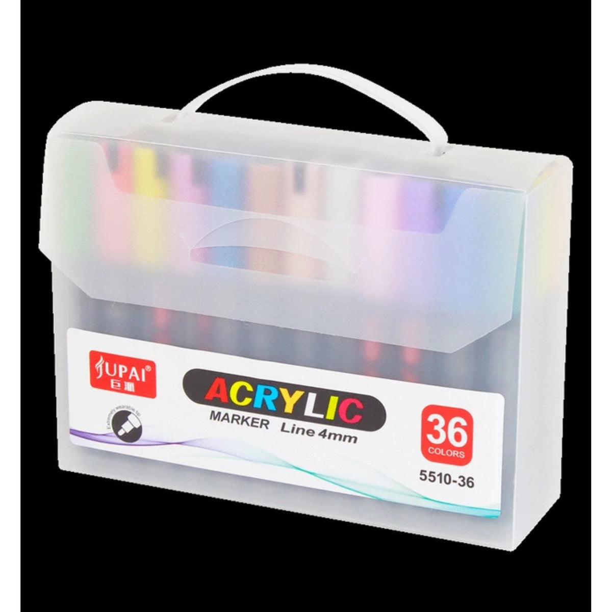 Jubai Acrylic Marker Line 4mm 36 color ||  اقلام اكريلك ماركر 4مم 36 لون