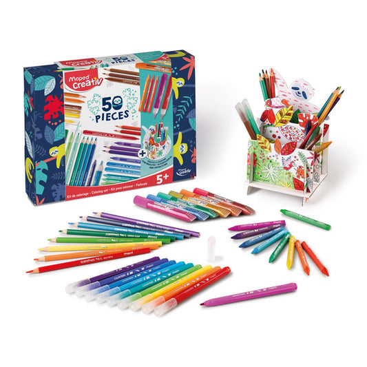 Maped Creative Colouring kit 50 pcs || طقم التلوين كرياتيف من مابد 50 قطعه