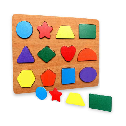 Shapes Puzzles 12 Pcs || بازل تعليمي اشكال هندسية ١٢ شكل