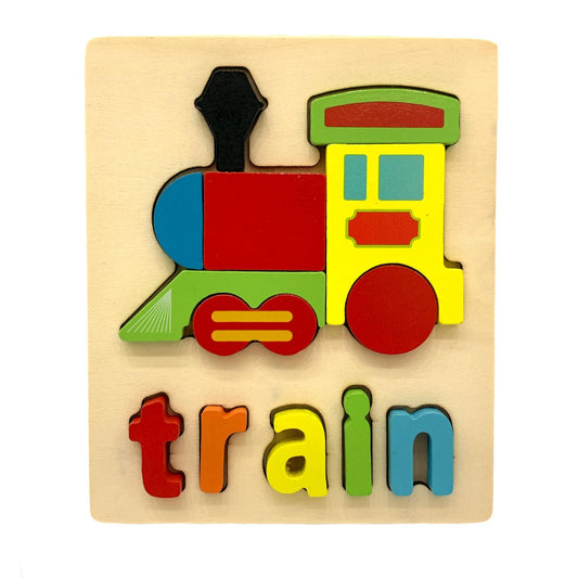 Train Puzzle || بازل تعليمي انجليزي شكل قطار