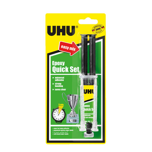 UHU Epoxy Quick Set || صمغ يوهو ايبوكسي كبير