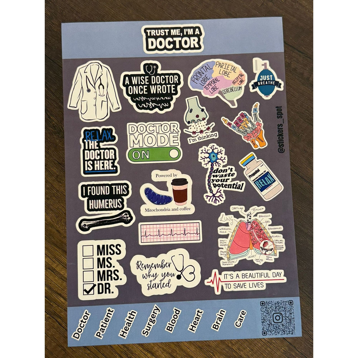 Stickers Spot Trust me i am a Doctor || ستيكرات الدكتور