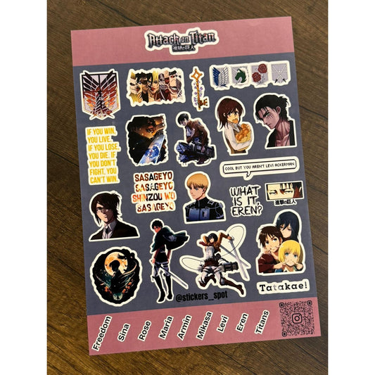 Stickers Spot Attack on Titan || ستيكرات اتاك اون تايتن
