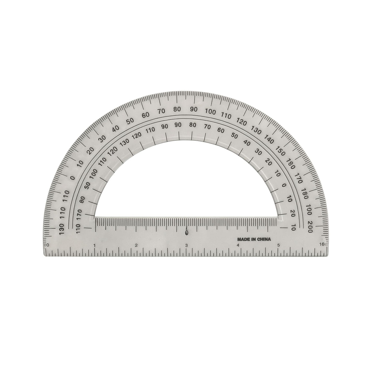 A&T Protractor 180 Degrees || منقلة اي اند تي 180 درجة نصف دائرة