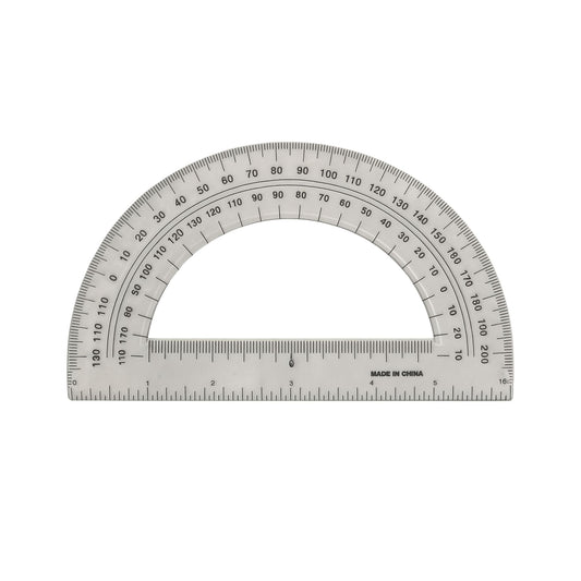 A&T Protractor 180 Degrees || منقلة اي اند تي 180 درجة نصف دائرة
