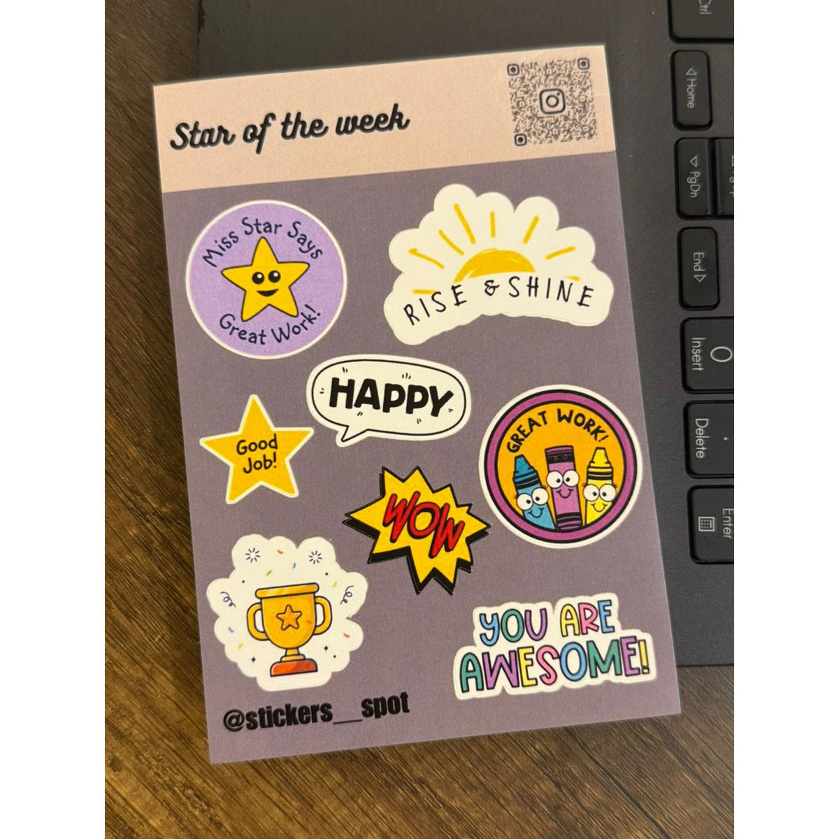 Star Of The Week Stickers || ستيكرات نجم الاسبوع