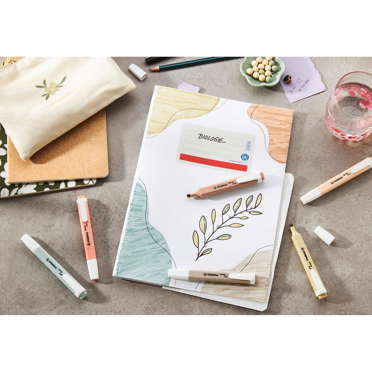 Stabilo Highlighter Set Swing Cool 6 Colors || مجموعة اقلام فسفوري باستيل ستابيلو 6 بون