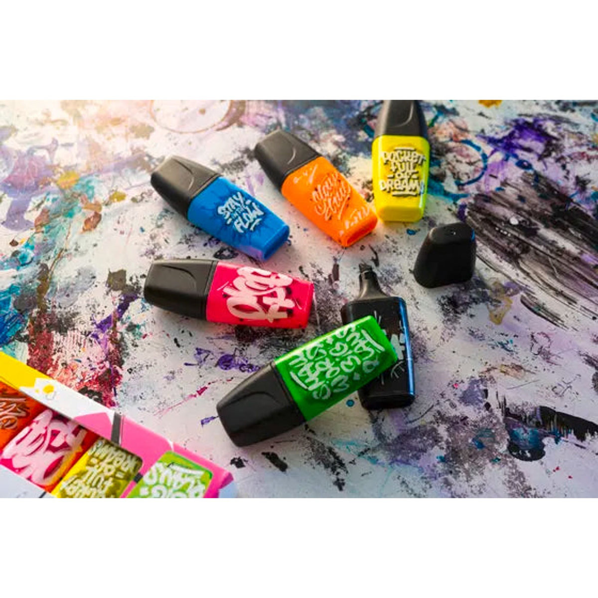 Highlighter STABILO BOSS MINI by Snooze One 3 Colors || مجموعة اقلام فسفوري هاسلايتر ستابيلو 3 لون