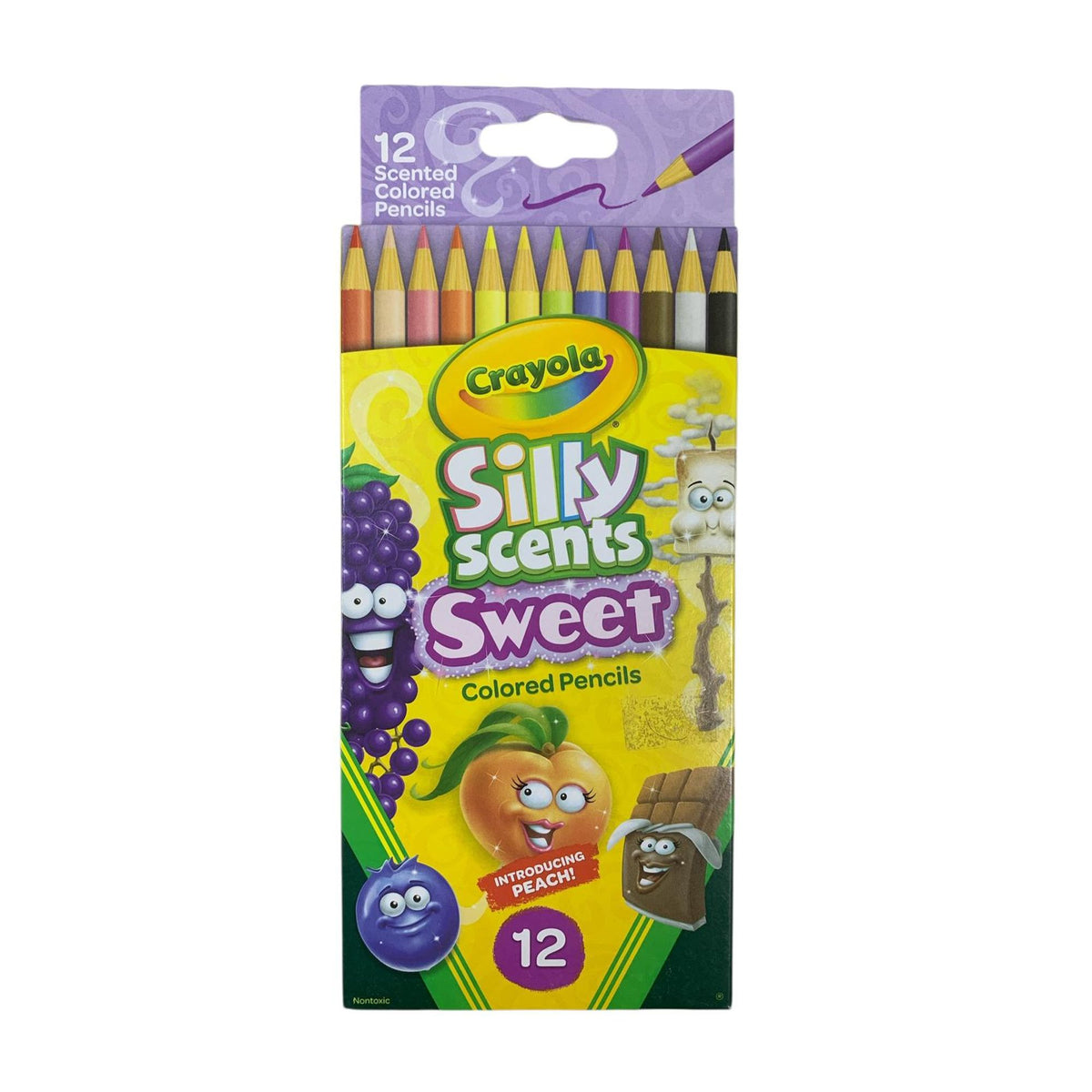 Crayola Silly Scents Sweet 12 Colored Pencils || الوان خشبية كرايولا 12 لون سيلي سنت معطر