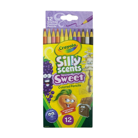 Crayola Silly Scents Sweet 12 Colored Pencils || الوان خشبية كرايولا 12 لون سيلي سنت معطر