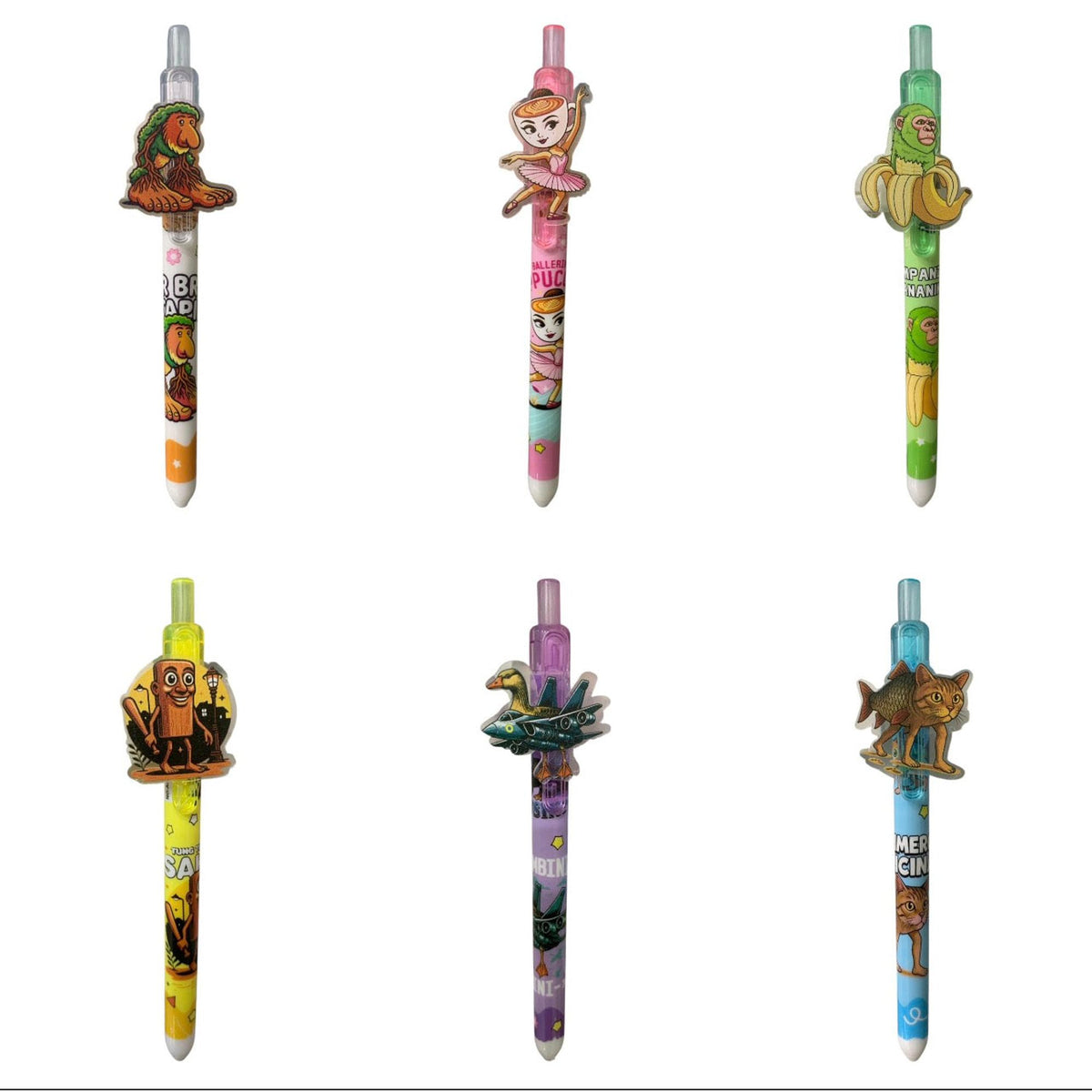 Tung Tung Sahur and Friends Pens Assorted Models || قلم حبر توم توم ساهور موديلات متنوعة