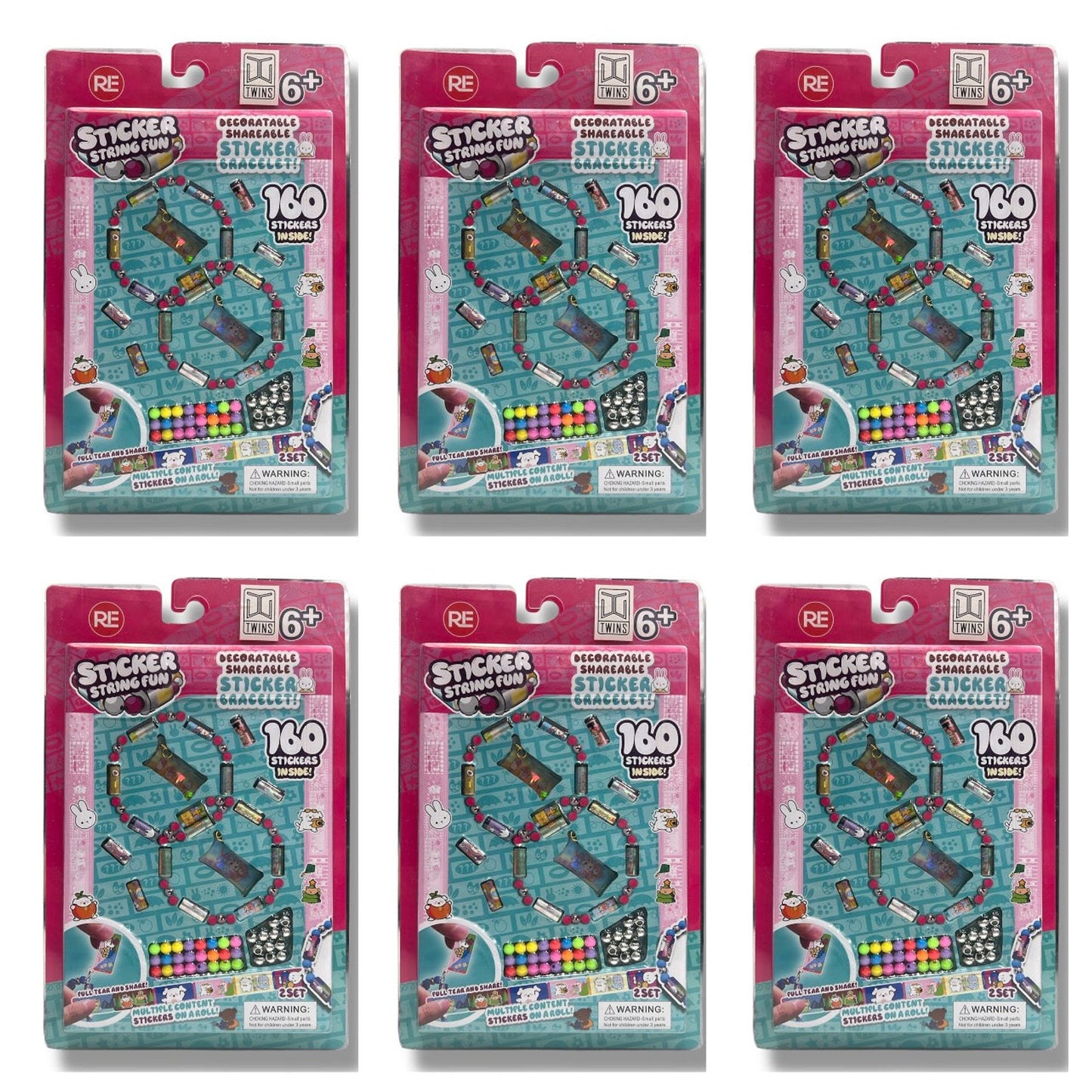 Sticker Package 160 pcs 6 Pack || مجموعة ستيكرات 160 ستيكر ٦ علبة