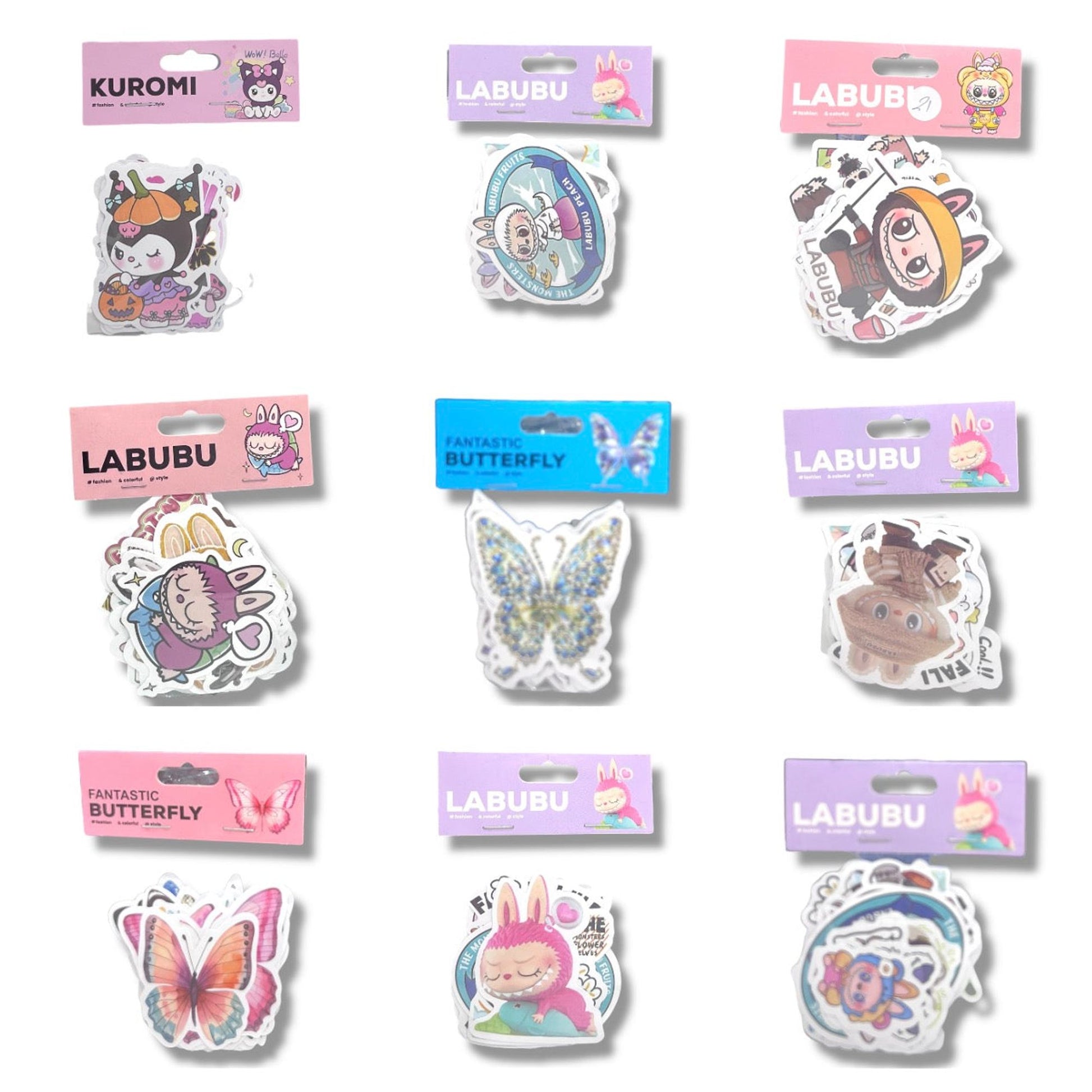 Sticker Pack Collection 9 Pcs Assorted Models || مجموعة ستيكرات موديلات متنوعة ٩ حبة