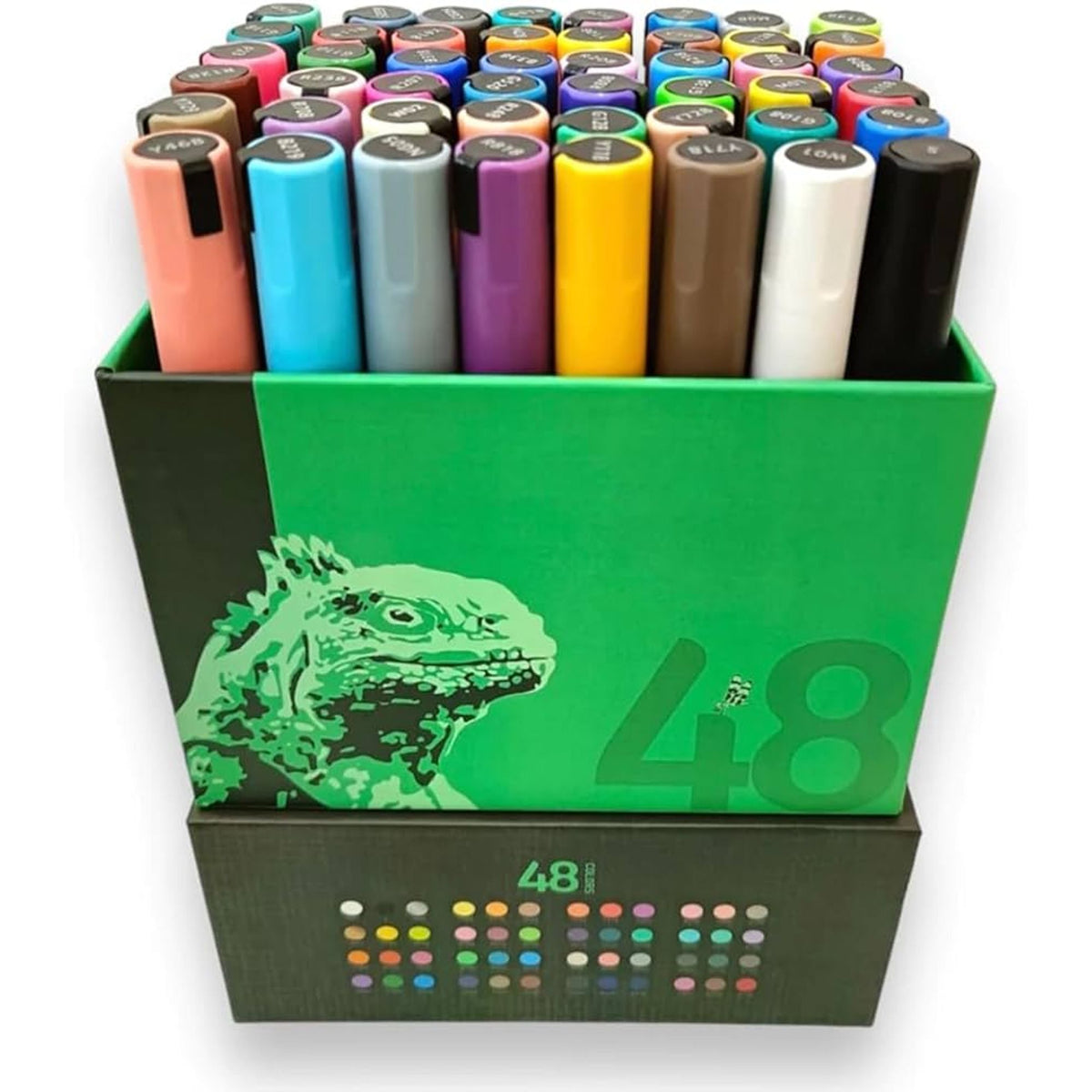Ulebbe Acrylic Marker 48 Colors For Painting on All Surfaces || الوان اكريليك ماركر يوليبي ٤٨ لون للرسم على جميع الاسطح