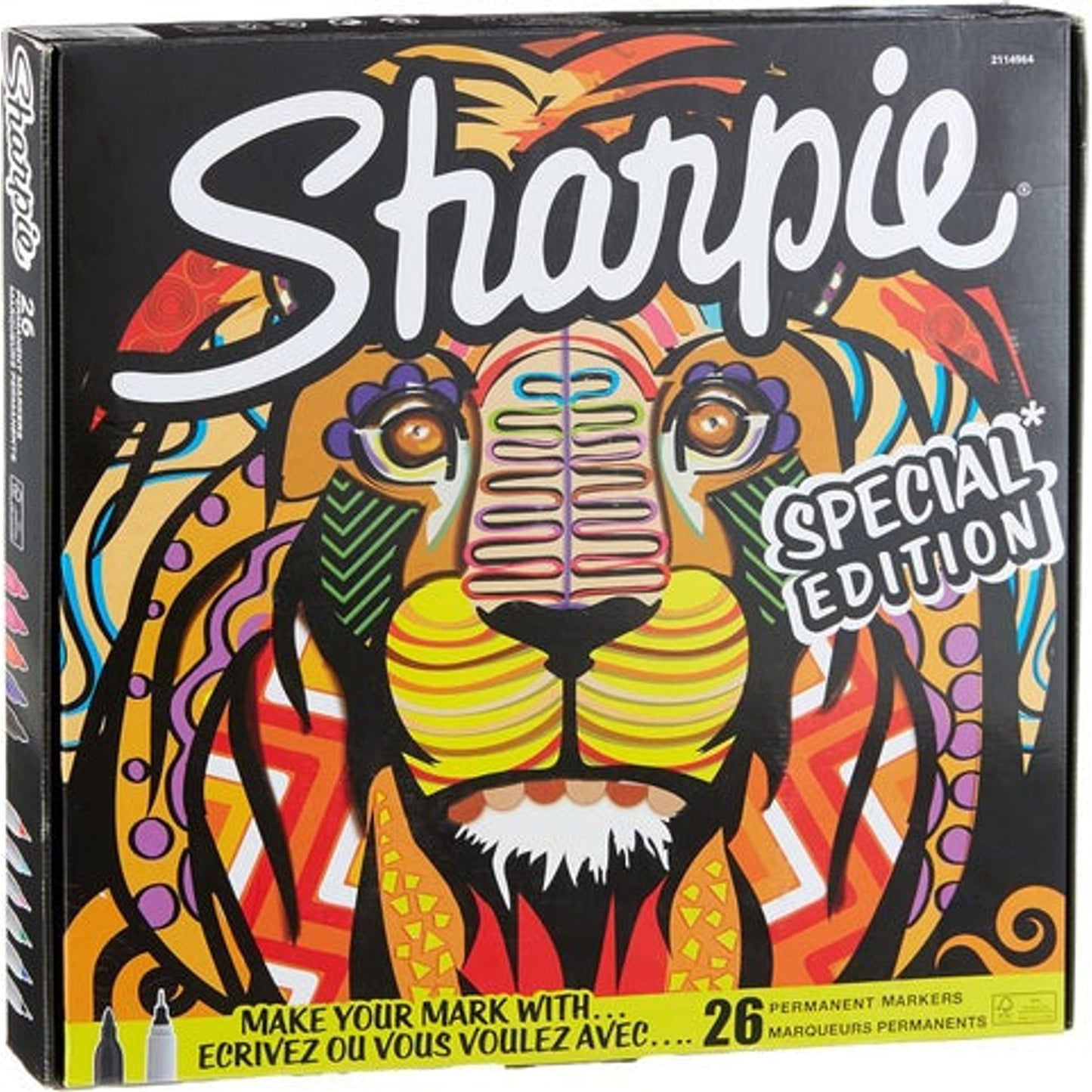 Sharpie Permanent Markers Set Special Edition Lion 26 Pcs || مجموعة الوان شاربي ٢٦ لون طقم الاسد