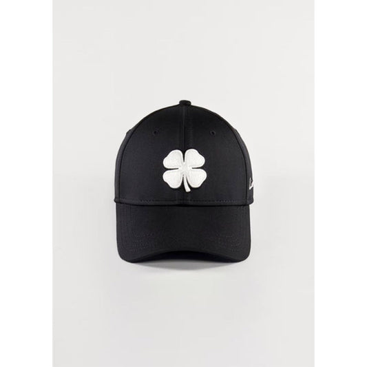 PREMIUM CLOVER 41(BLACK/WHITE LOGO) || كاب بلاك كلوفر #14