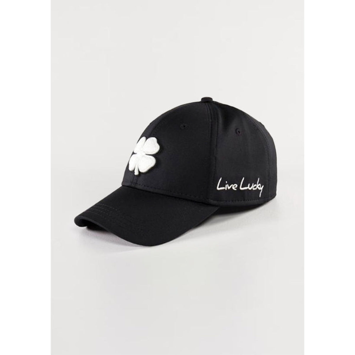 PREMIUM CLOVER 41(BLACK/WHITE LOGO) || كاب بلاك كلوفر #14