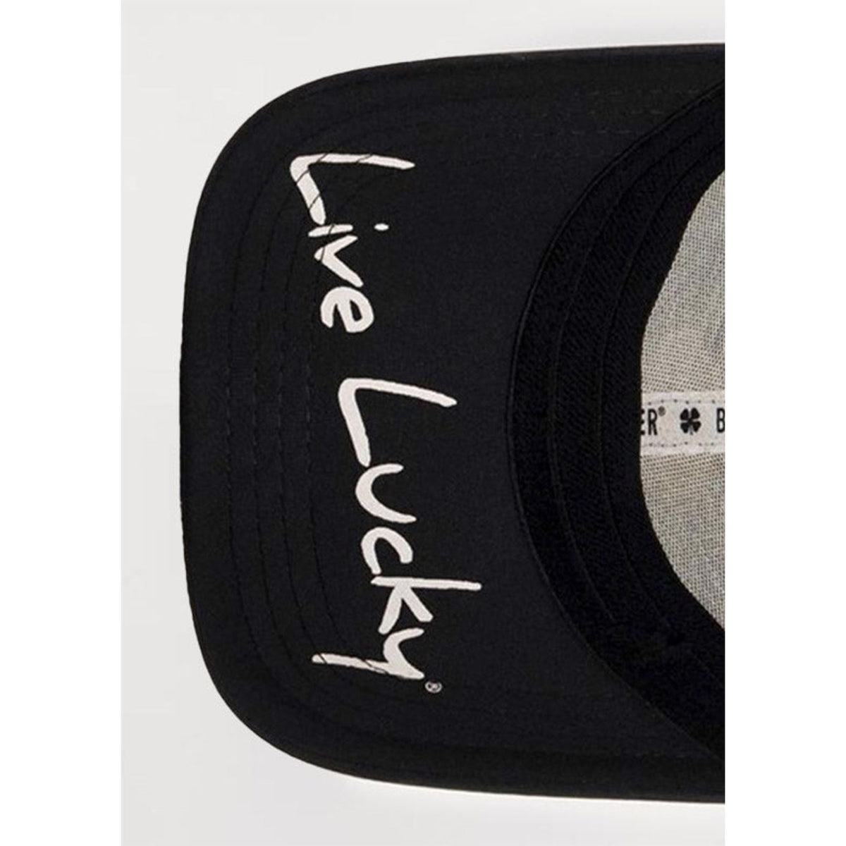 PREMIUM CLOVER 41(BLACK/WHITE LOGO) || كاب بلاك كلوفر #14