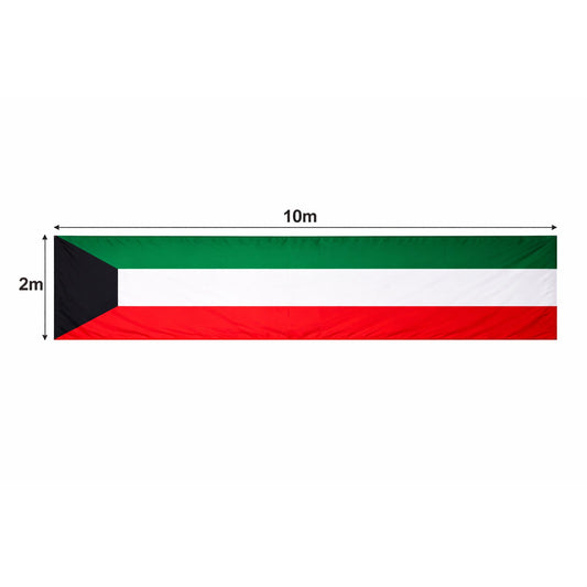 Kuwait Flag 10x2 Meters || علم الكويت 10*2 متر