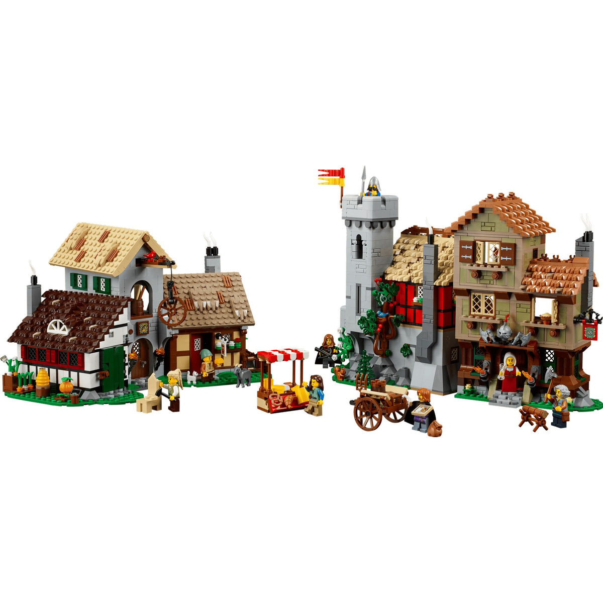 Lego MEDIEVAL TOWN SQUARE || ليقو ساحة البلدة في العصور الوسطى