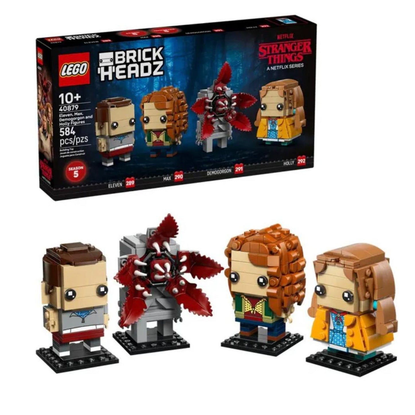 Lego Brickheadz Eleven, Max, Demogorgon and Holly Figures Stranger Things || ليغو بريك هيدز شخصيات سترينجر ثينجز