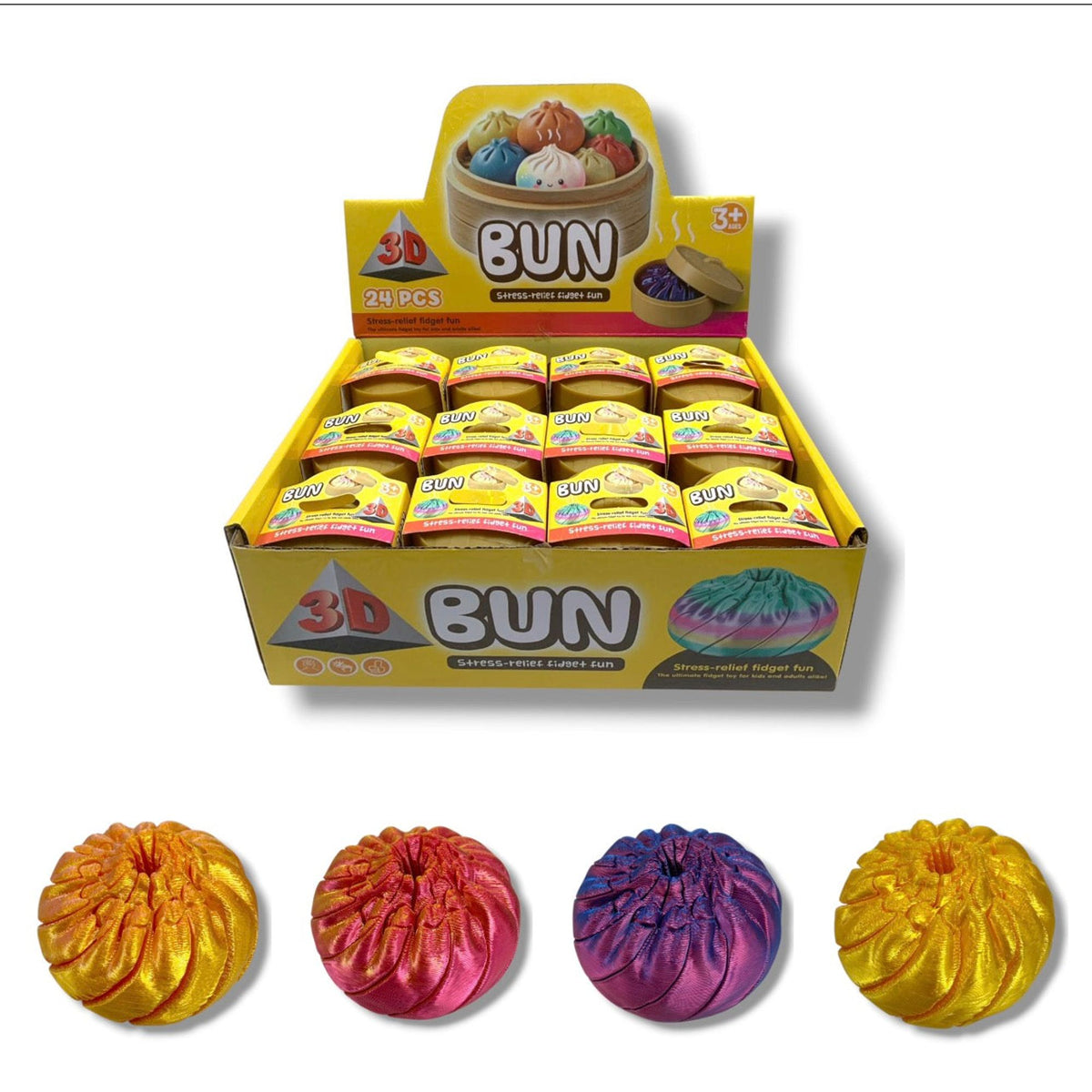 Dumpling 3D Printed Assorted Colors || قطعة دامبلنغ مطبوعة ثري دي الوان متنوعة