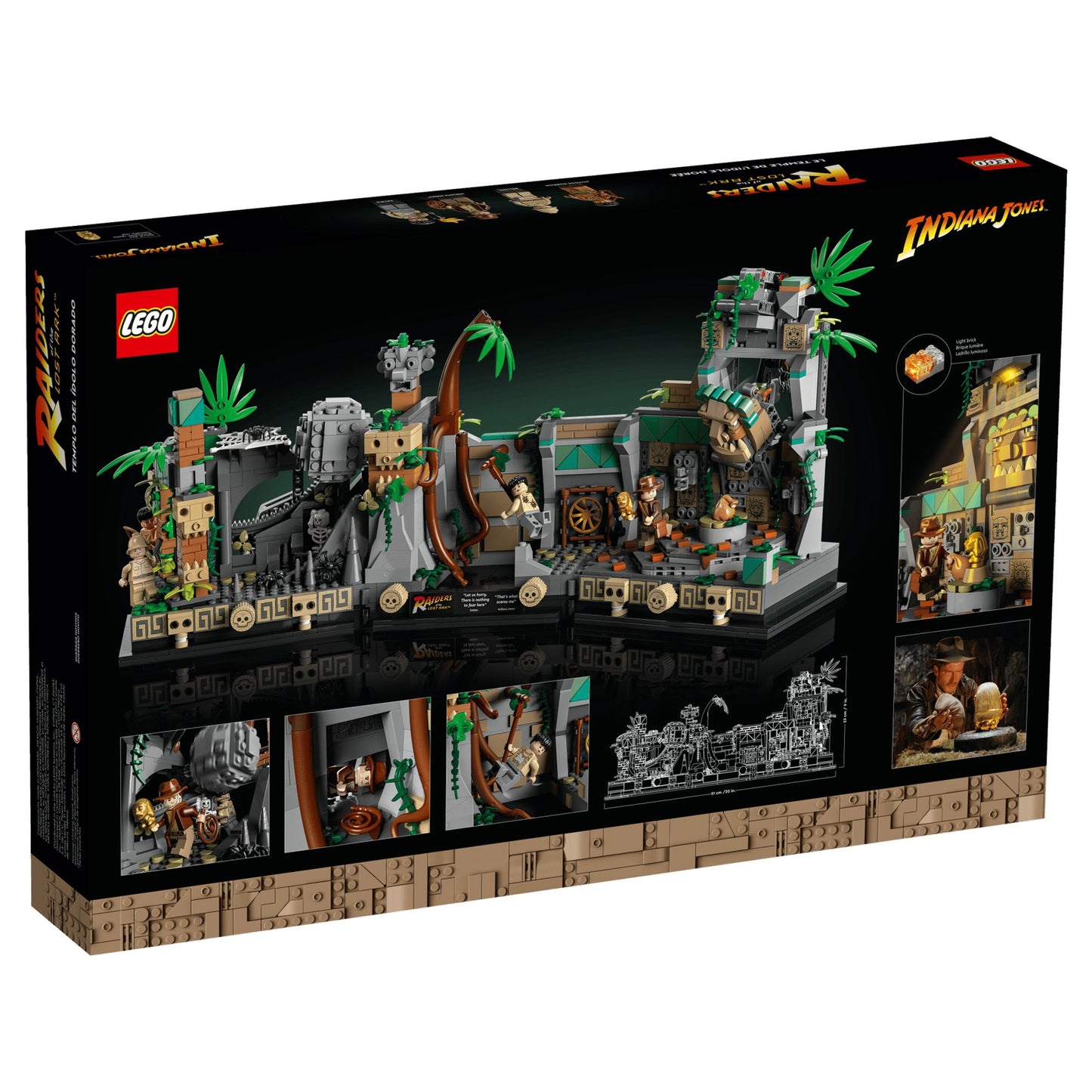 Lego Temple of the Golden Idol Retired Product || ليغو انديانا جونز قولدن ايدول