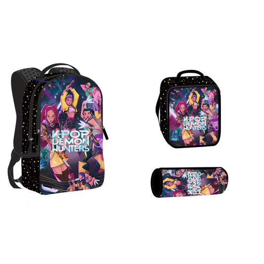 3 Pieces K-POP Backpack #2  || شنطة ظهر 3 قطع شخصيات كي بوب #2