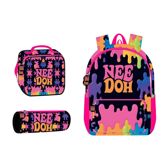 17" backpack set 3 pcs NEEDOH || شنطة ظهر 17 انش 3 قطع بازل نيدو