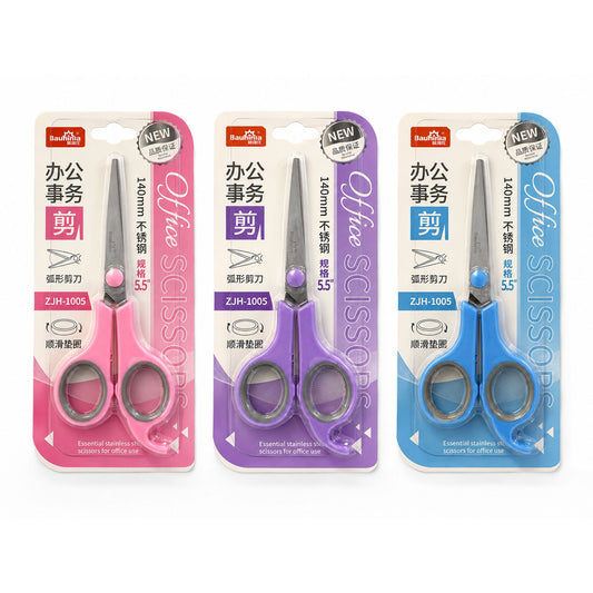 Steel Scissor 140 mm Assorted Color || مقص ستيل 140 مم الوان متنوعة