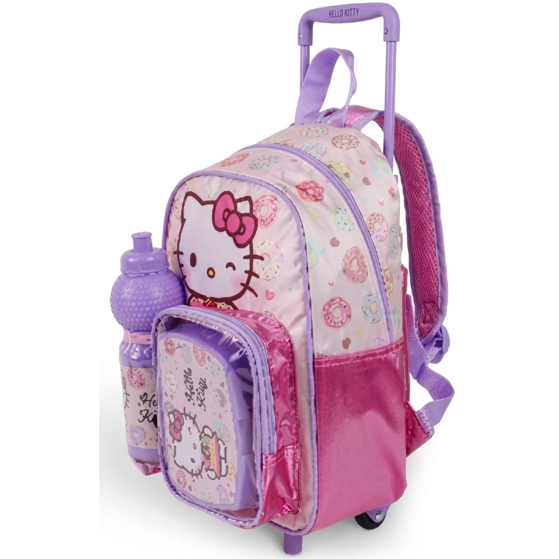 SANRIO HELLO KITTY  DONUTS LOVE  3 IN 1 TROLLEY SET || طقم شنطة تروللي سانريو هيلو كيتي دونتس لوف 3 في 1  ، 13 إنش