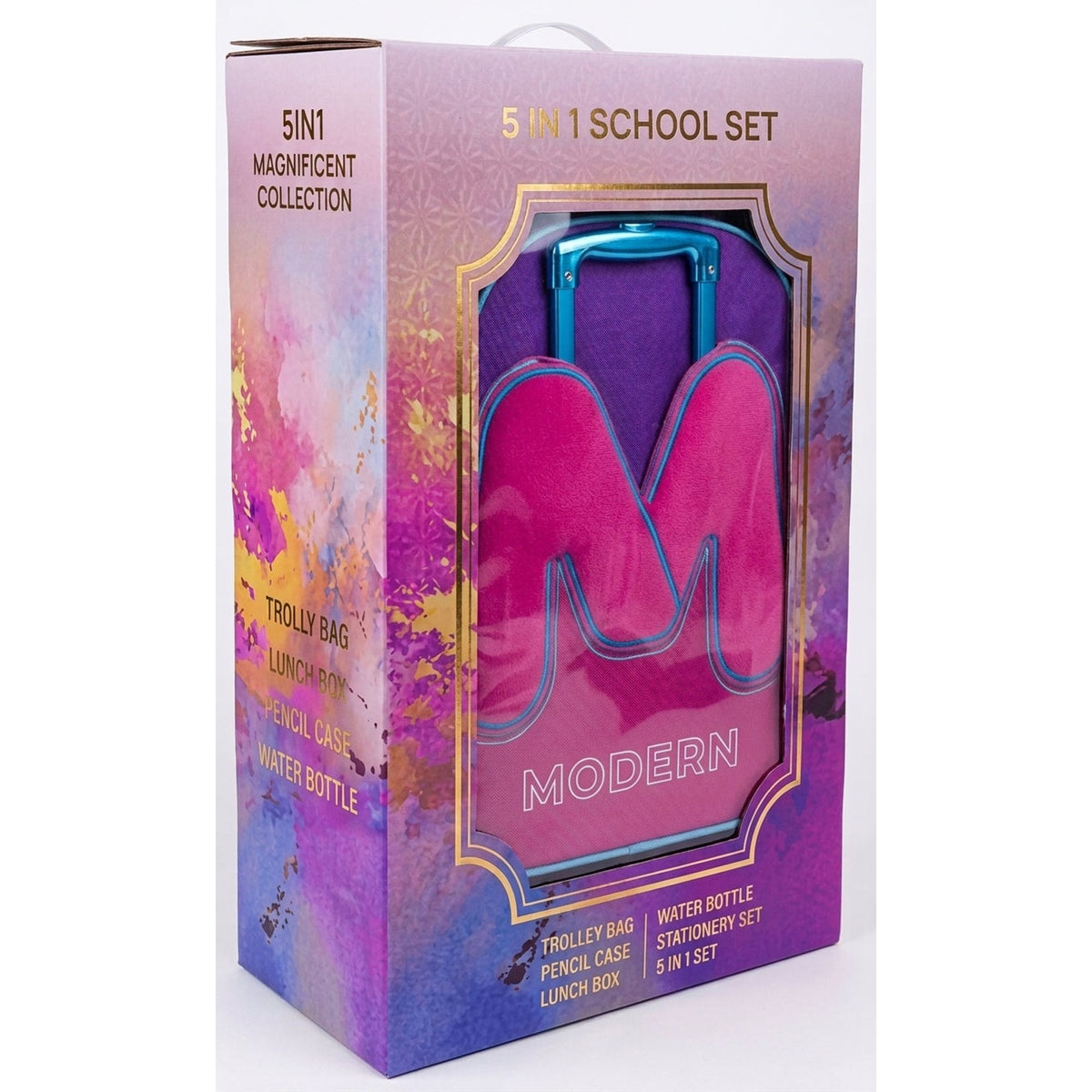 MOTTO CBPC2 5IN1 TROLLEY BOX SET 16" || طقم شنطة تروللي MOTTO CBPC2 5 في 1، 16 إنش