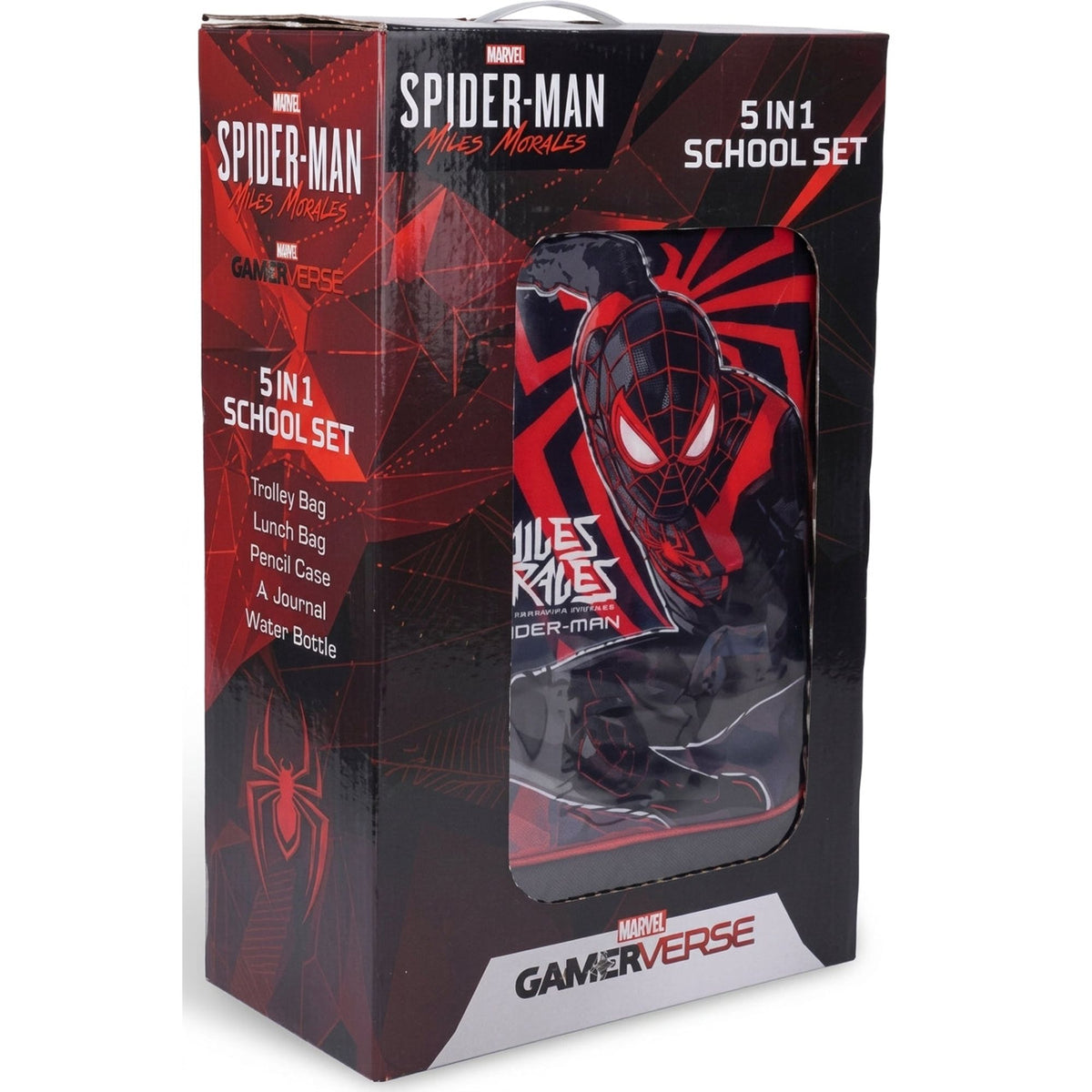 MARVEL  SPIDERMAN   LEAP OF FAITH 5 IN 1 TROLLEY SET  18" ||  طقم شنطة تروللي مجموعة مارفل سبايدرمان ليب أوف فيث 5 في 1 ، 18 إنش