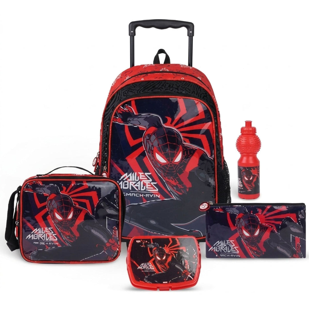 MARVEL  SPIDERMAN   LEAP OF FAITH 5 IN 1 TROLLEY SET  18" ||  طقم شنطة تروللي مجموعة مارفل سبايدرمان ليب أوف فيث 5 في 1 ، 18 إنش